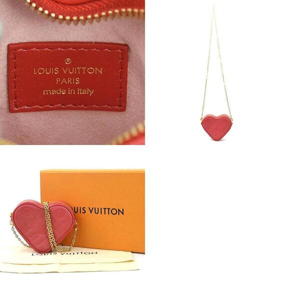 LOUIS VUITTON Red Monogram Shoulder Bag - Picture 5 of 5